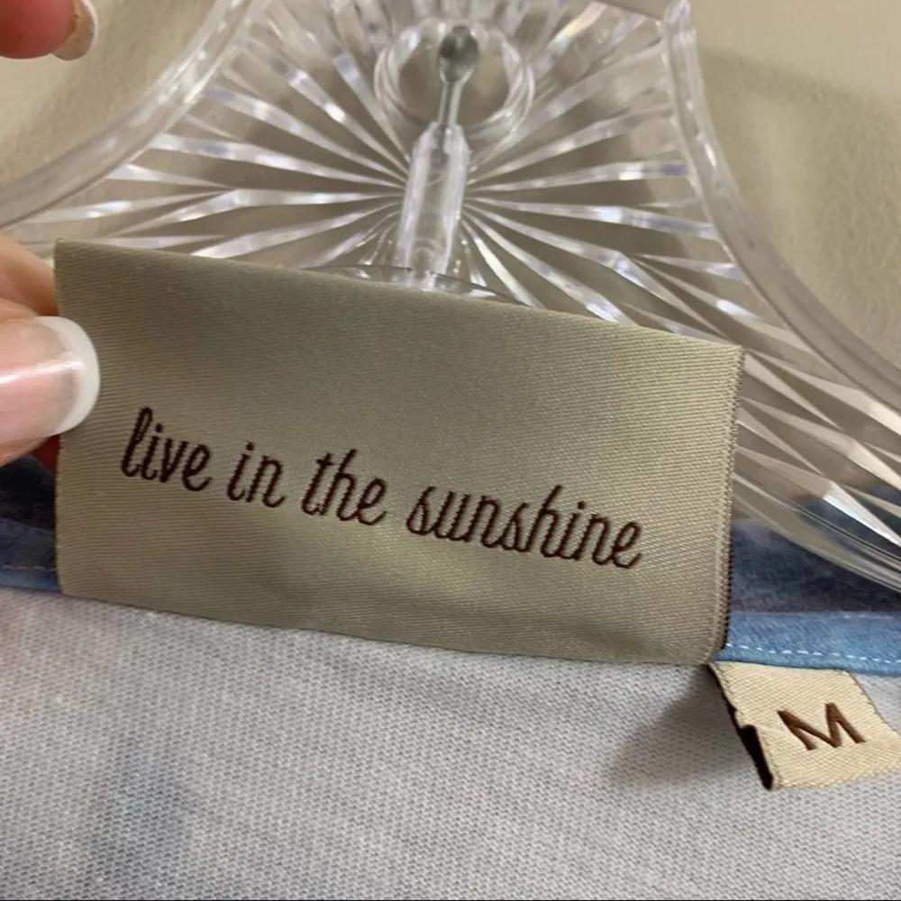 Wanakome Marlo Tie Dye Light Indigo/Ink Soft Jersey Tee - Image 3