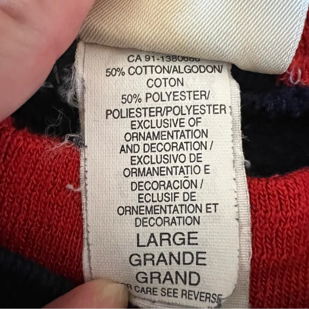 VTG Top Stitch By Morning Sun Womens L Sweatshirt Embroidered Cardinal USA Blue Size L - Image 8