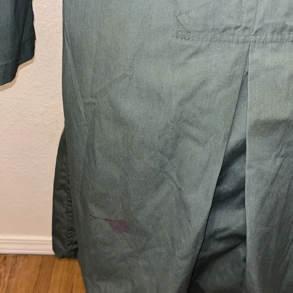 Vintage Union Made Trench Coat New York double breasted mcm Unisex Size L - Image 9