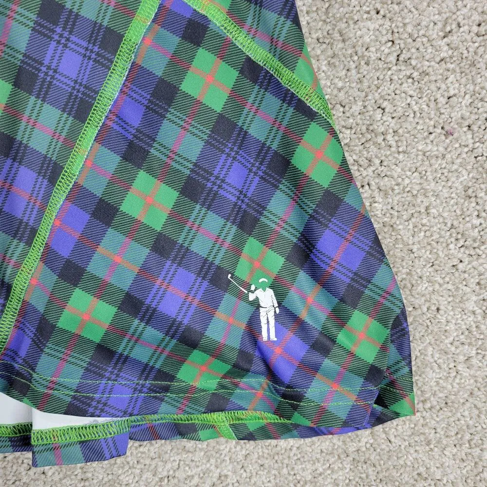 William Murray Athletic Tennis Golf Skort Women M Green Plaid Pockets Activewear Size M - Image 6