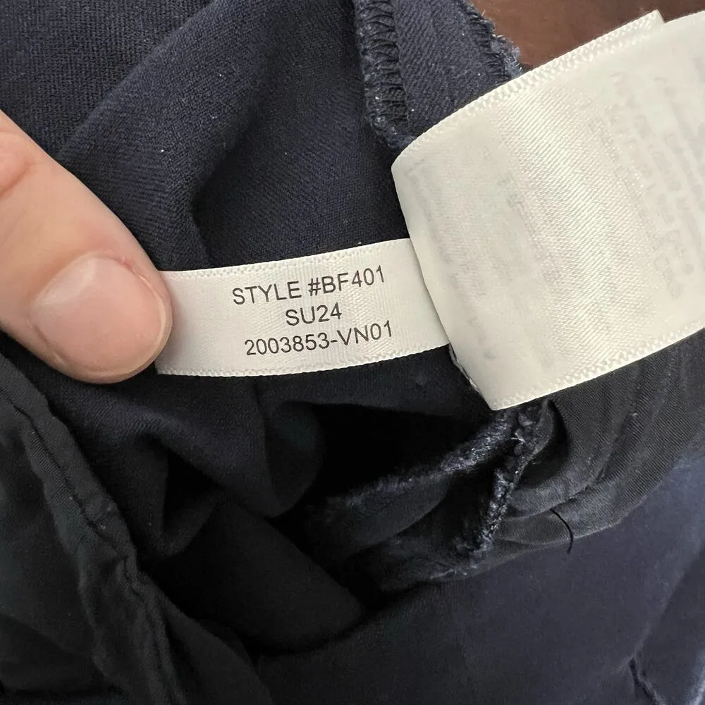 J. Crew‎ Navy Blue Kate Straight Leg Pants Bi-Stretch Cotton Blend BF401 Size 4 - Image 11