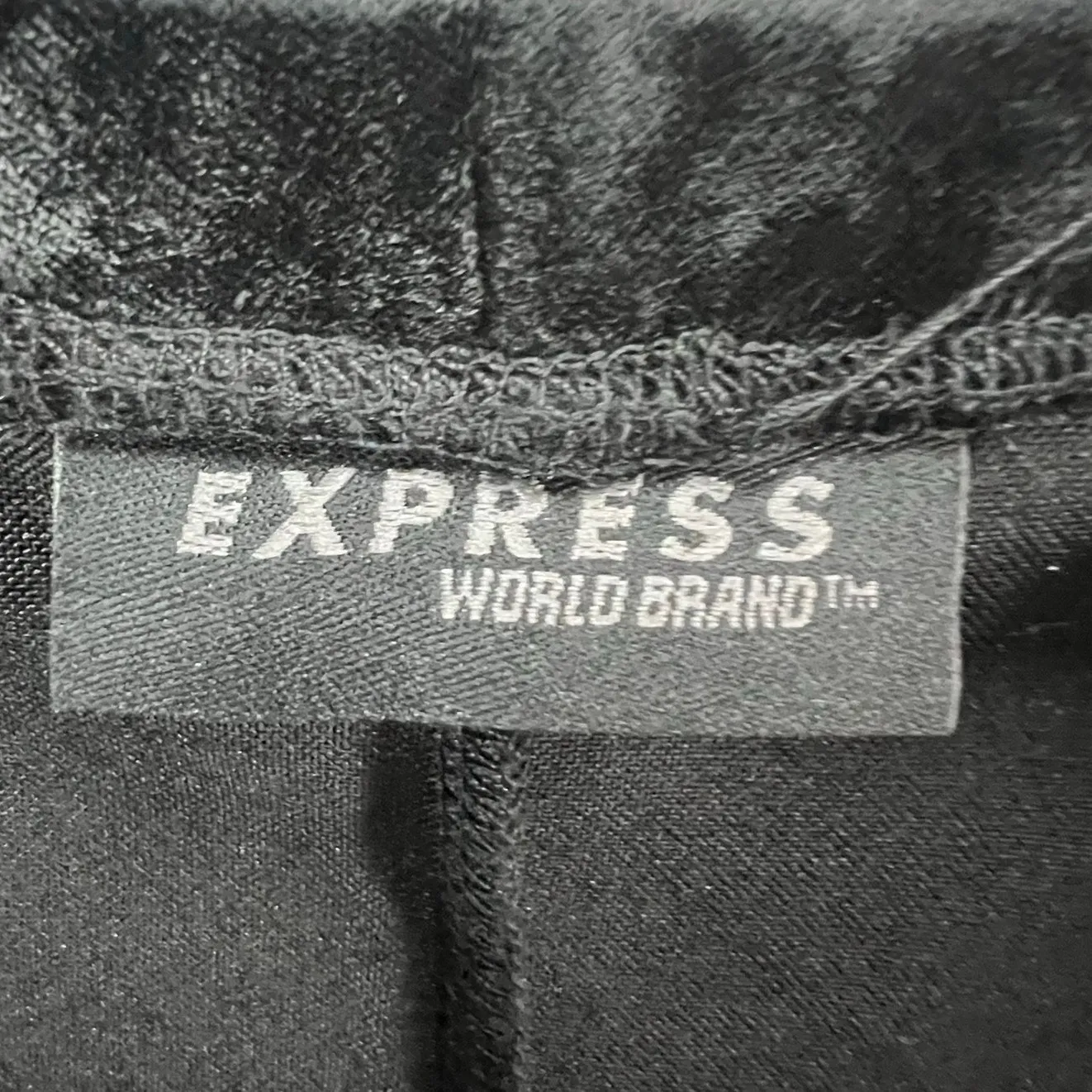 Vintage Y2K Express Maxi Skirt Womens M Black Velvet Soft Y2K 90s Whimsygoth - Image 11