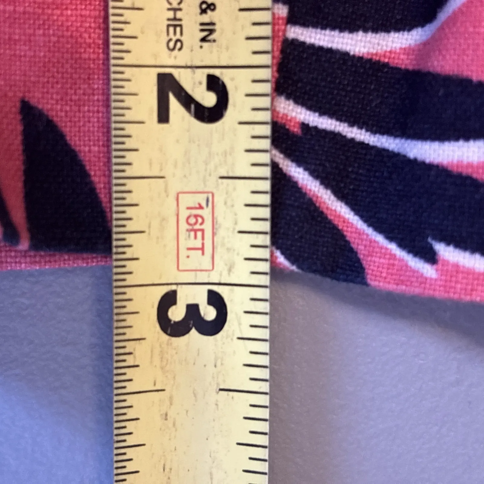 J Crew Shorts Sz 00 Pink Blue Linen Blend Palm Leaf Pull On 3" Inseam Tropical - Image 8