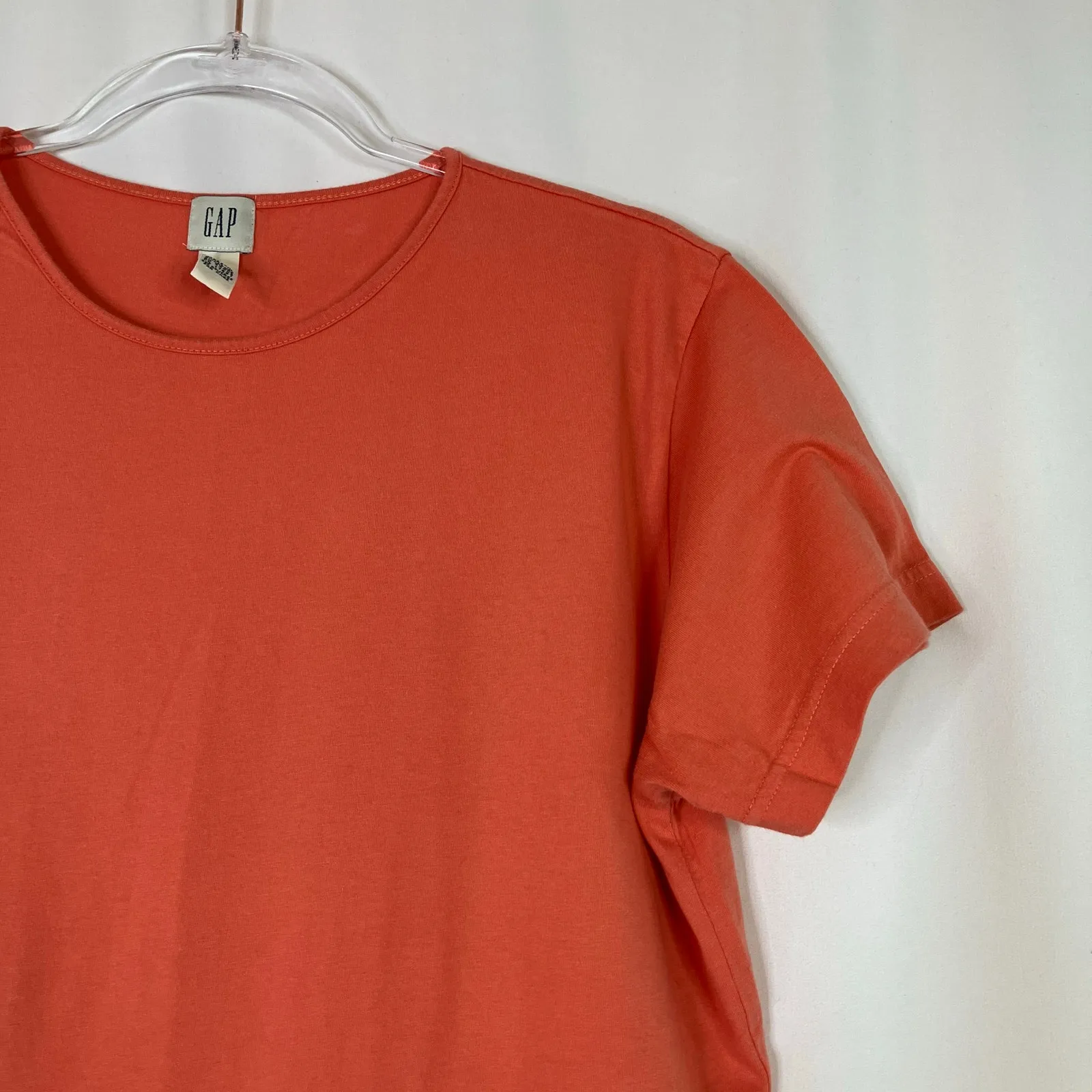 GAP | Coral Orange 100% Cotton Short Sleeve Tee Shirt Womens Large - Image 3