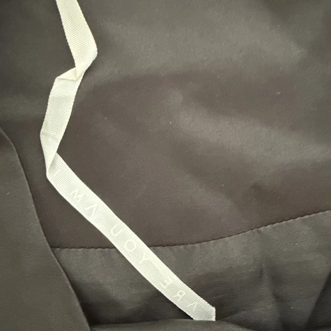 Are You Am I Mini Skirt 100% Silk Wrap Tie Leija Size XS Black - Image 2