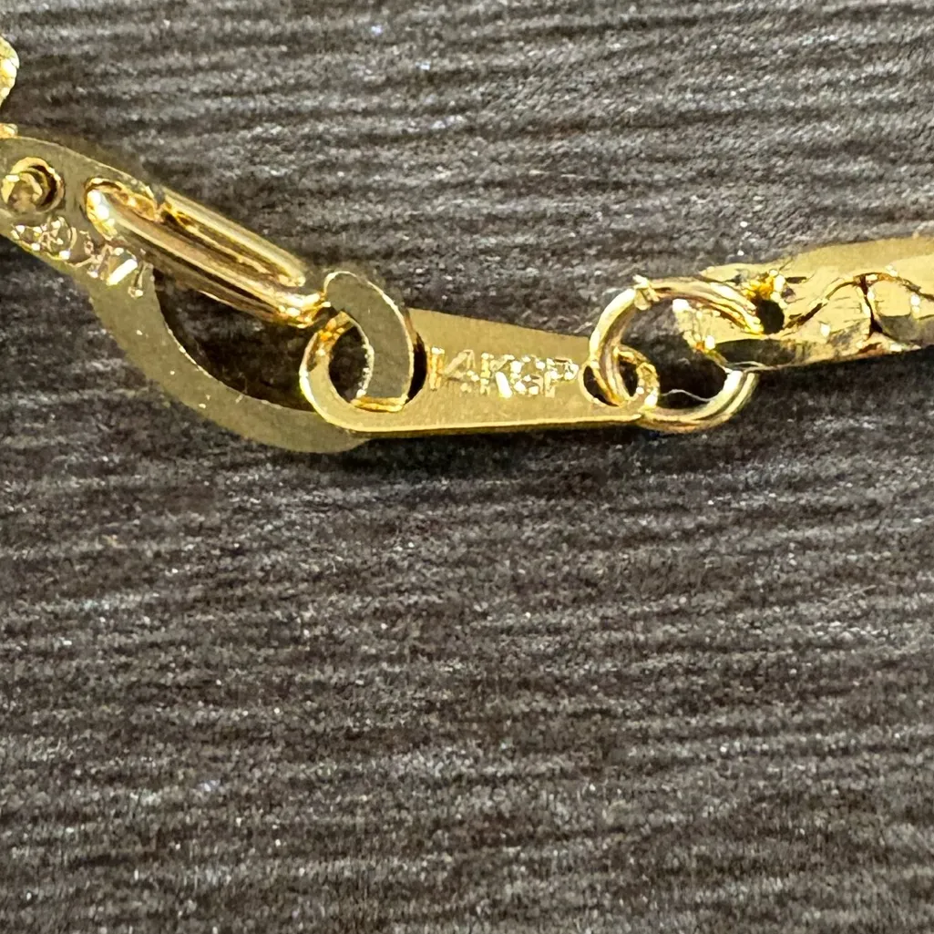 14K Plated Byzantine Bracelet Gold - Image 5