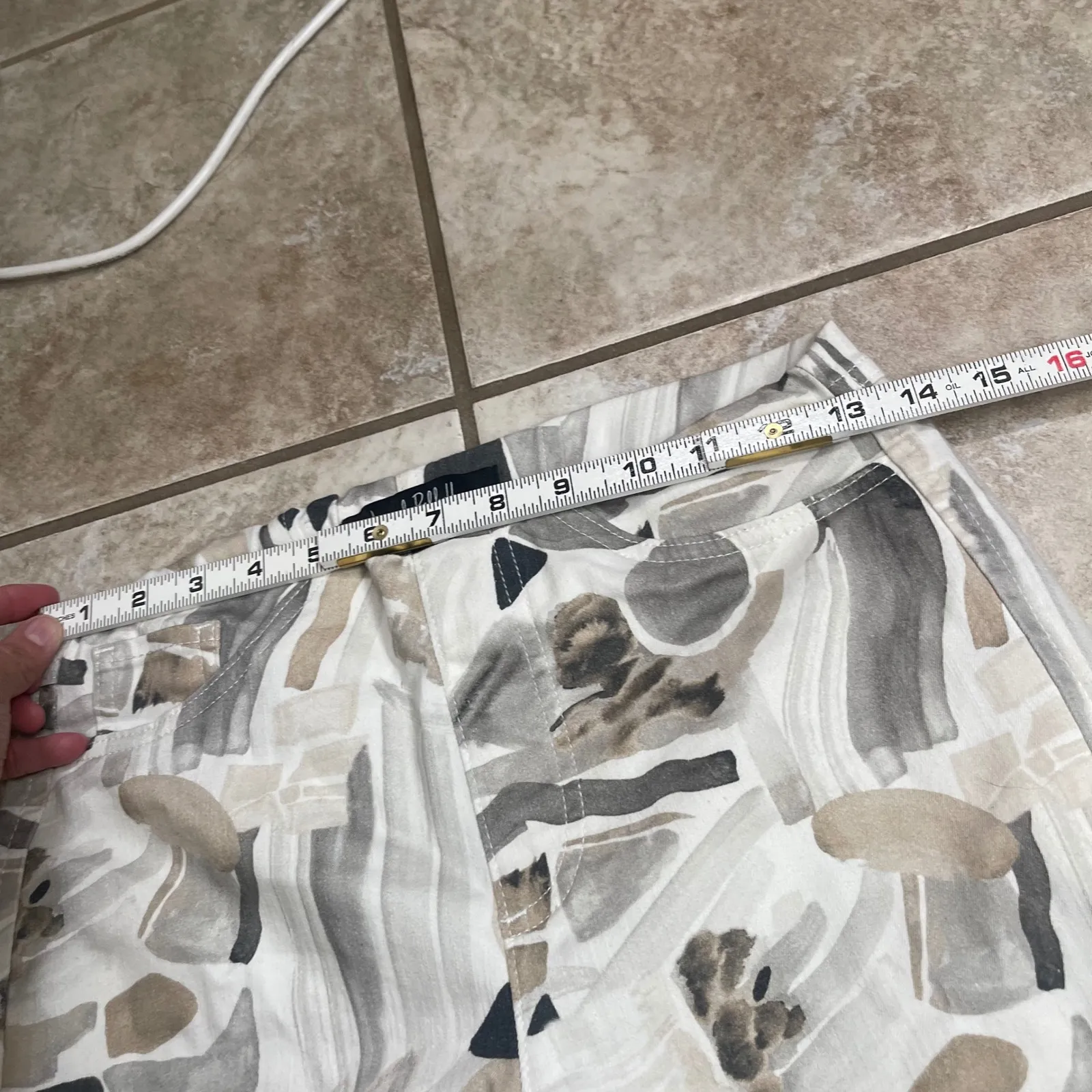 Joseph Ribkoff Vanilla/Multi Denim Pants Style 232913 Size 6 - Image 5