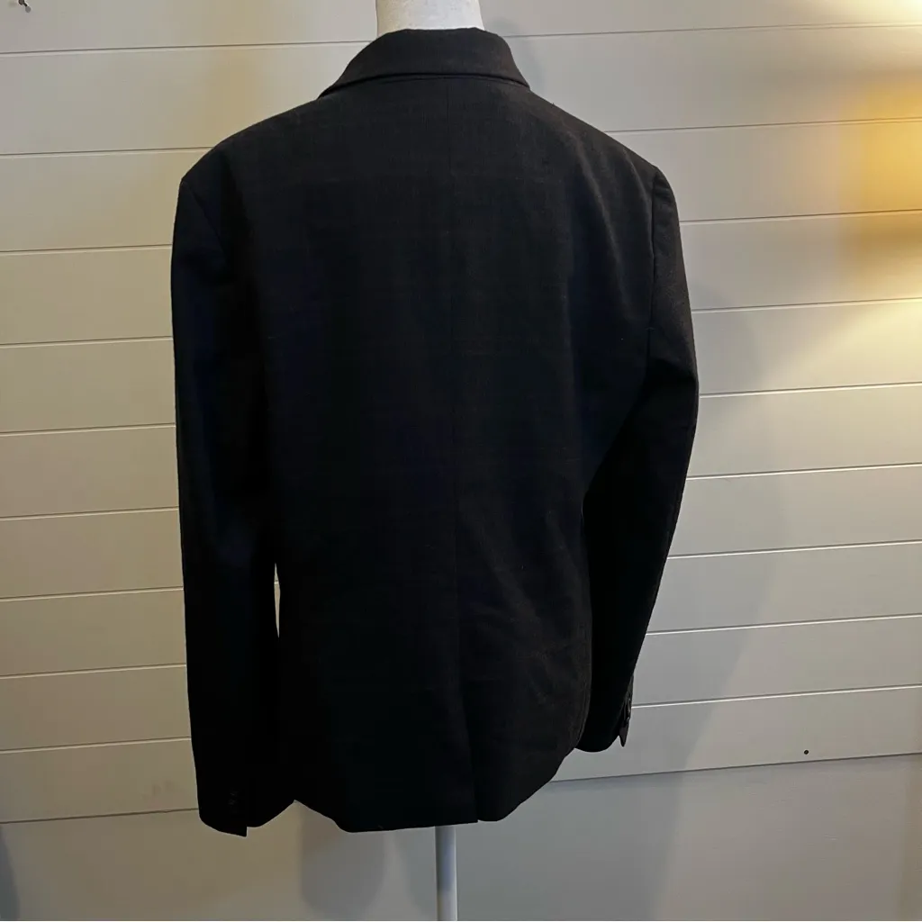 Banana Republic Charcoal Women's Blazer Size 14 School Girl ClassicCore Staple - Image 10