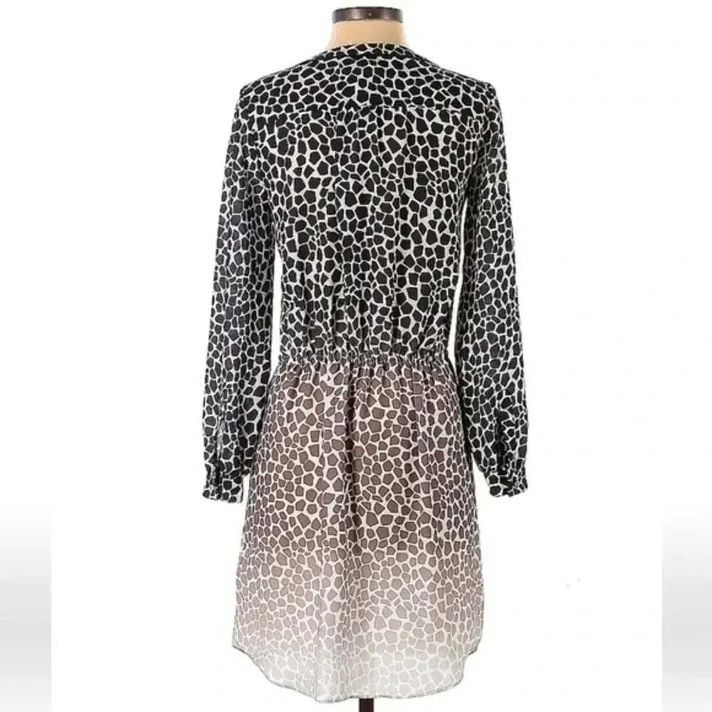 Banana Republic | Giraffe Print Riviera Dress Ombre Button Down Size 0 XS - Image 2