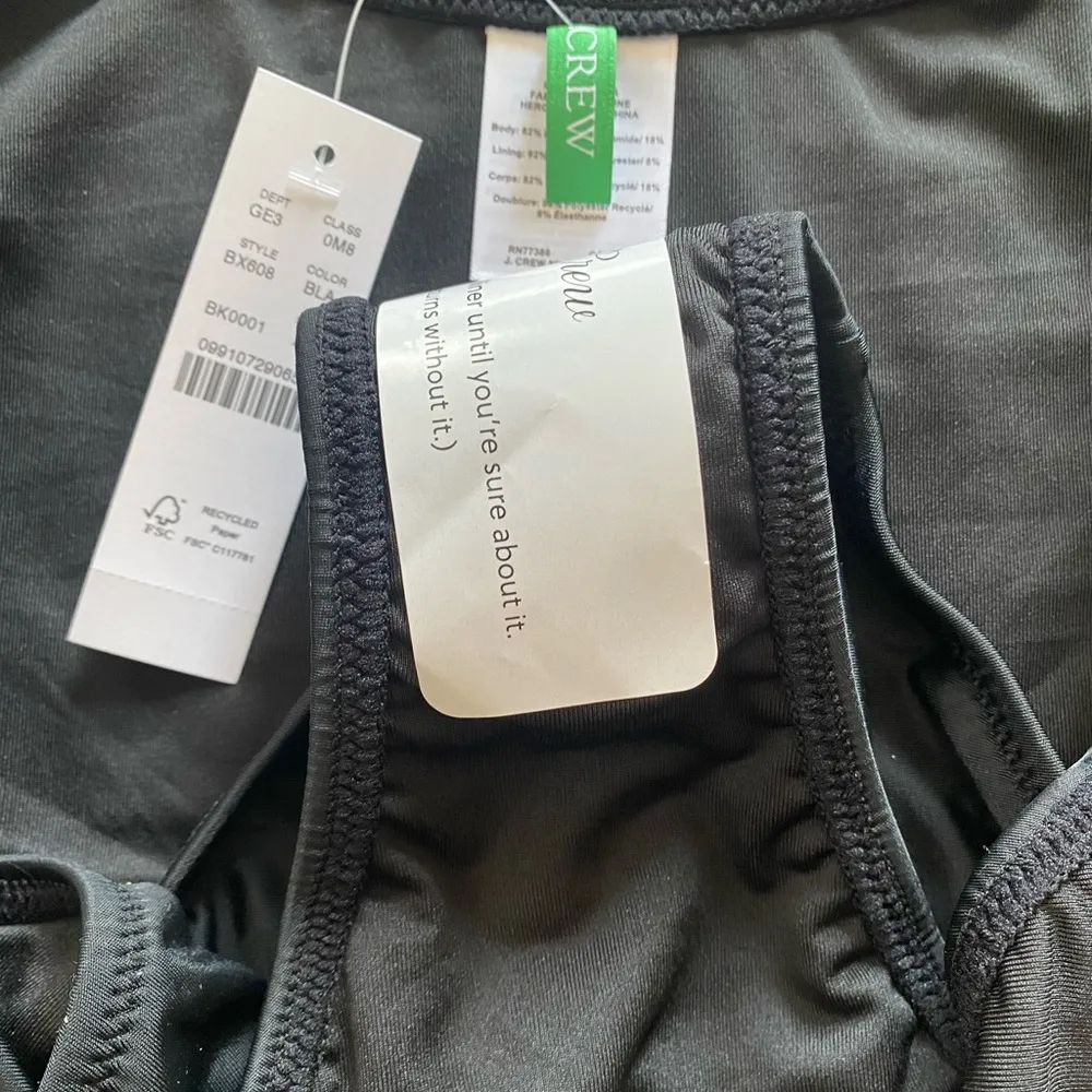 J. Crew Black 90s High Leg Bikini Bottom Women’s Size XL NEW Swimsuit - Image 7