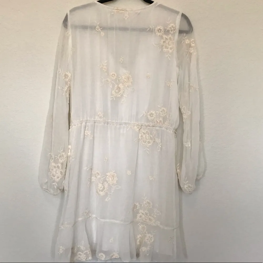 Chelsea & Violet Cream Embroidered Dress - Image 2