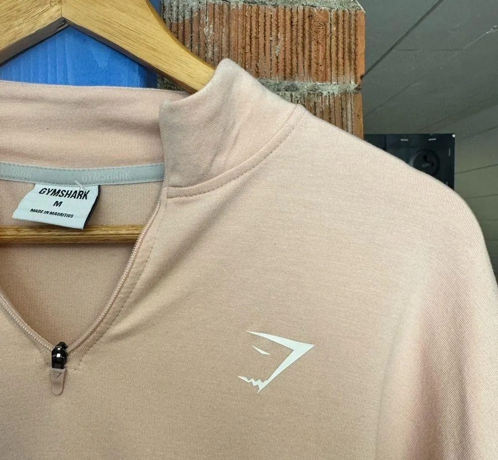 Gymshark Pastel Pink Cropped Sweatshirt - Image 3
