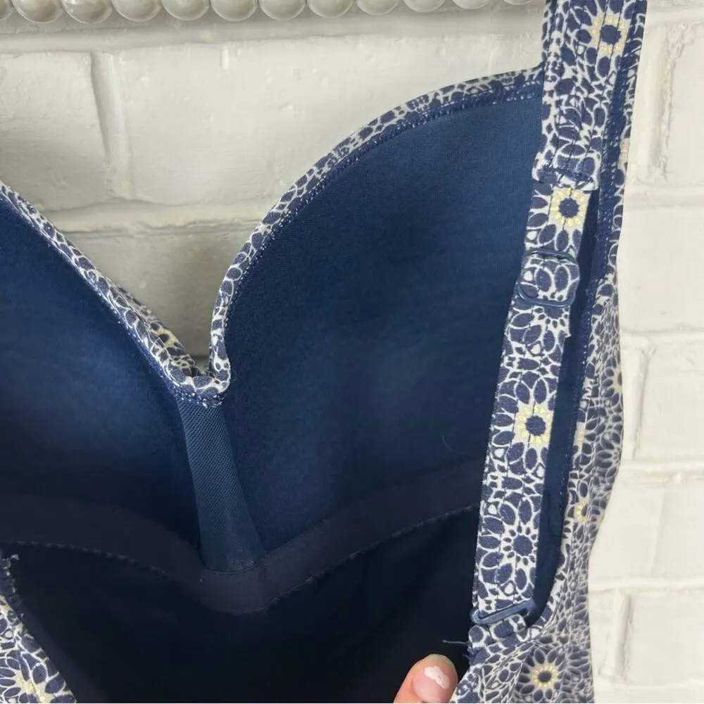 NipTuck Swim Blue Floral Muti Fit Cup One Piece Swimsuit Size US 12 - Image 10