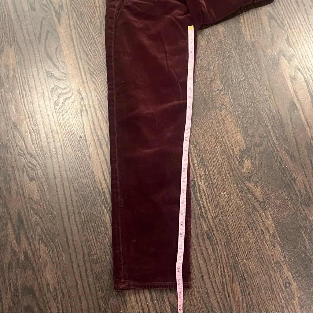 AG Adriano Goldschmied Burgundy Skinny Pants - Image 8