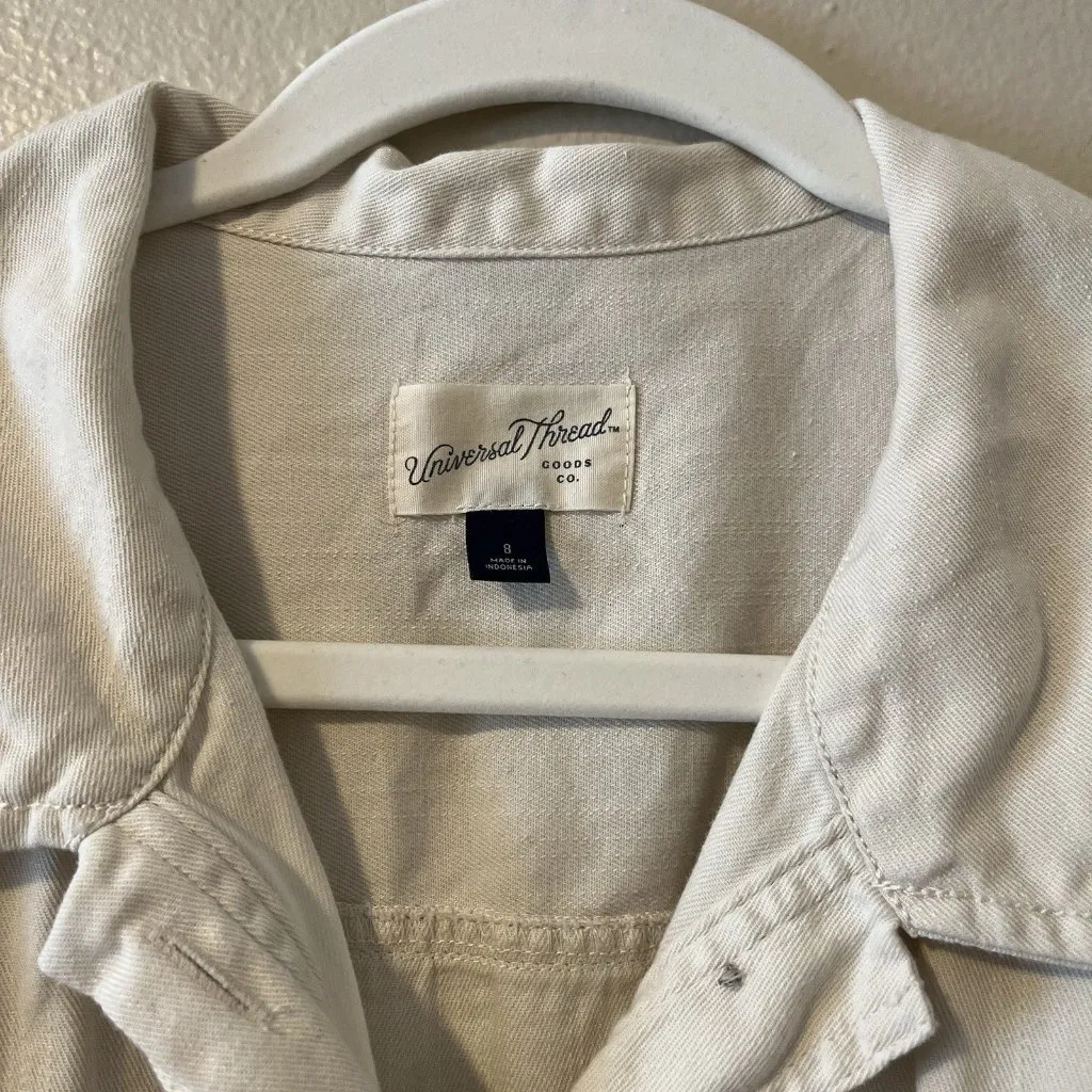 Universal Thread Target Cream White Jumpsuit Utility Minimalist 8 - Image 3