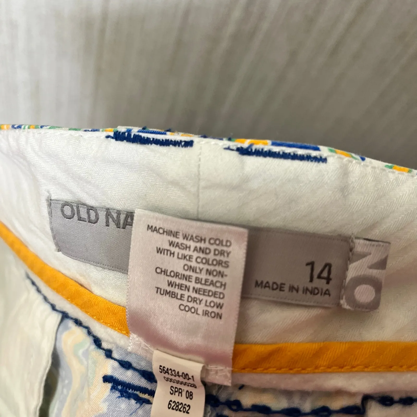 Old Navy Blue And Yellow‎ Skirt Size 14 - Image 7