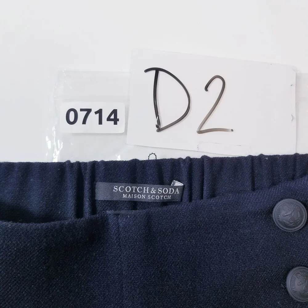 Scotch & Soda Maison Scotch Nautical Blue Red Hi-Rise Jogger Pants - Image 14