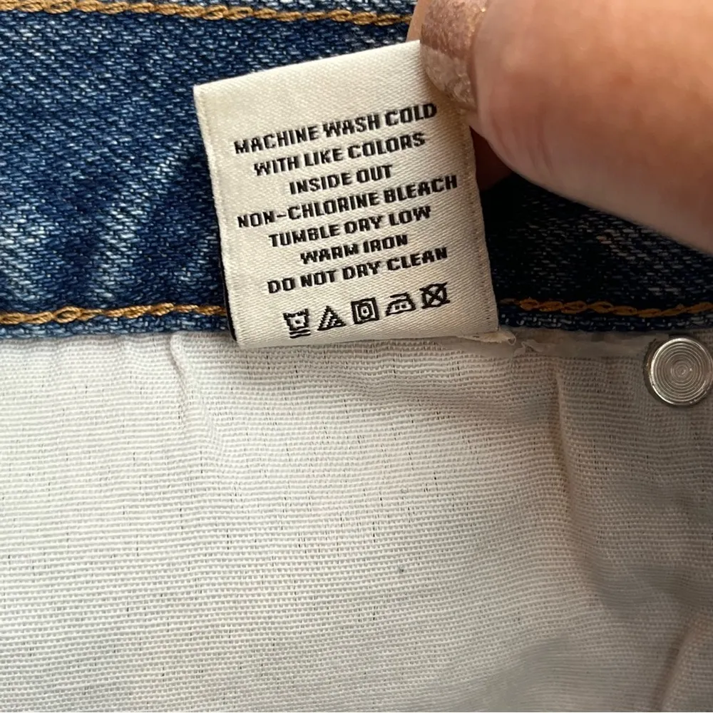 Rails The Fairfax High Rise Cutoff Short Women Size 28 Blue Denim Button Fly NEW - Image 4