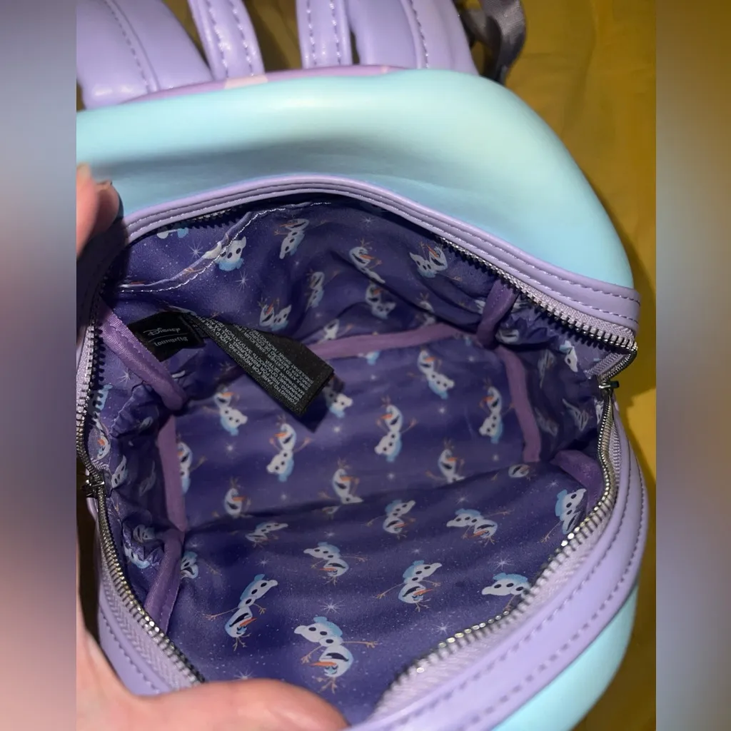 Disney Loungefly Backpack - Light Blue and Lavender - Image 3