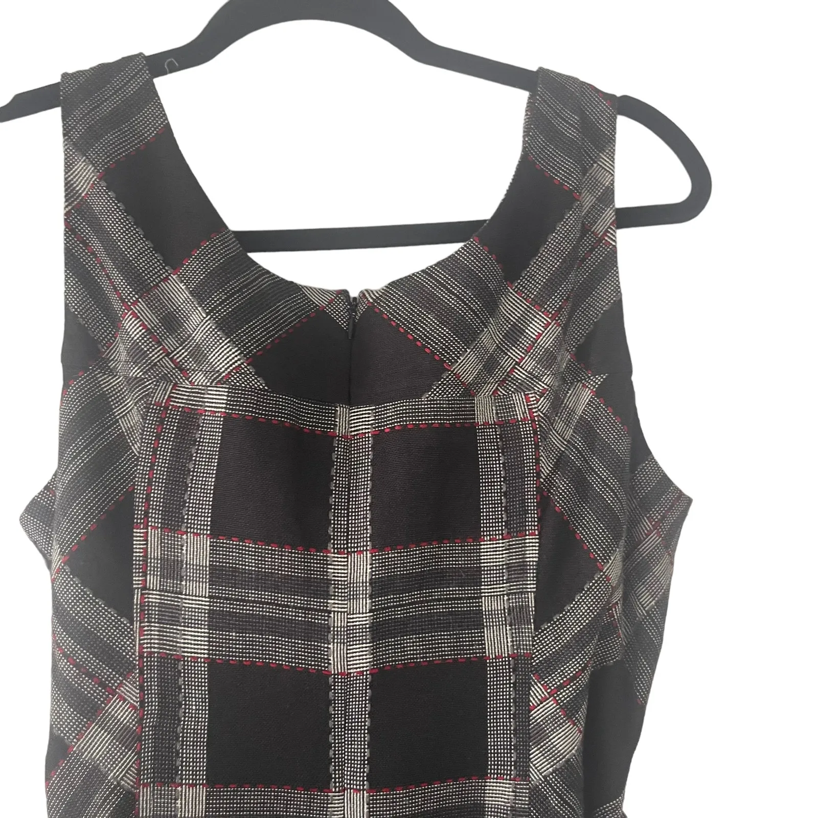 Bandolino Y2k  Women's Size Medium 8 Plaid Academia Knee Length Dress‎ - Image 6