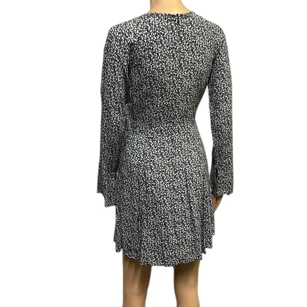 Gianni Bini Rayon Floral Long Slit Cuff Lined Keyhole Lightweight Dress Small - Image 2