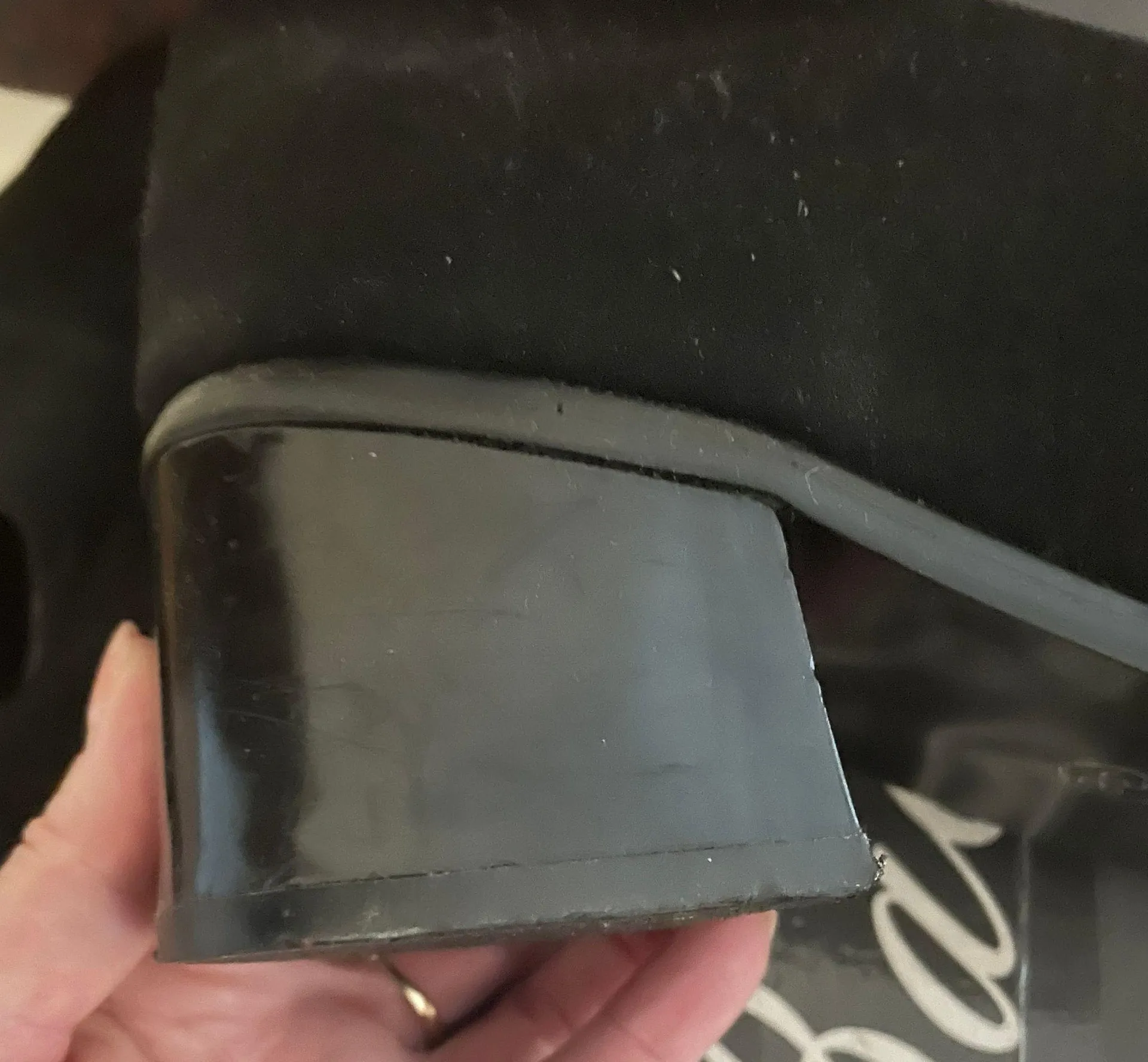 Black Suede Orthopedic Shoes, size 8 - Image 6