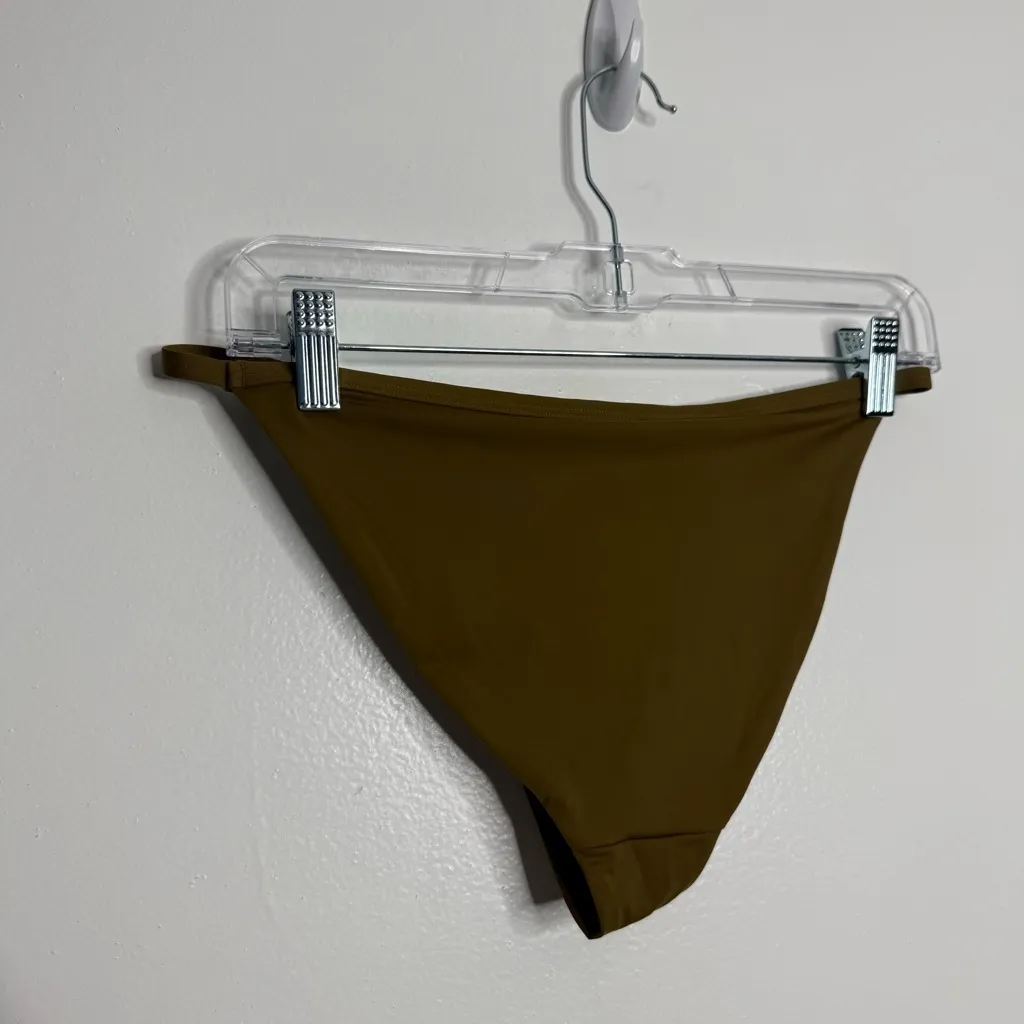 NWT Massimo Dutti Olive‎ Green Bikini Bottom Size Medium - Image 4