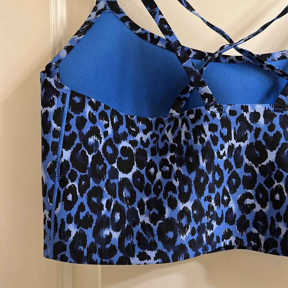 Aerie Offline Real Me Hold Up Sports Bra Large Cobalt Blue - Image 9