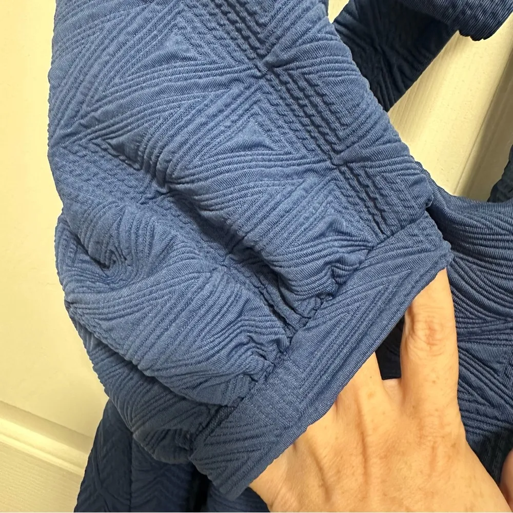 Free People cut out back mini dress blue back tie puff sleeve babydoll dress - Image 6