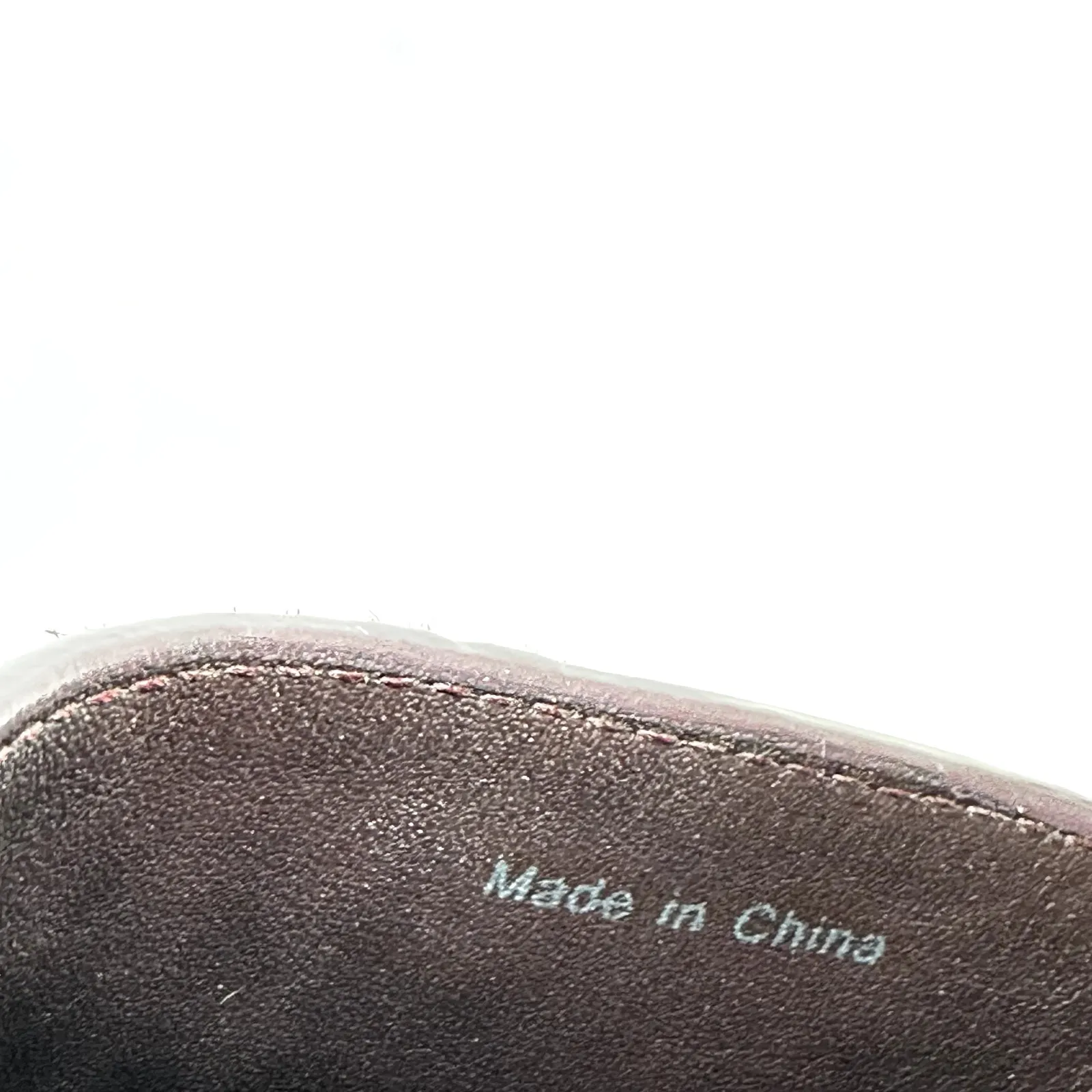 Vince Mason Calf Hair Flat Loafers Shoes Slip On Almond Toe Red Burgundy 5M - Image 6