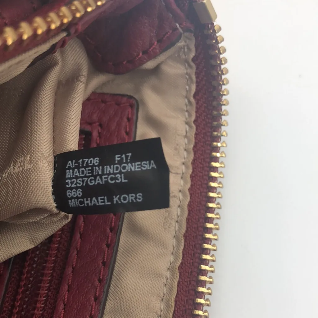 Michael Kors Burgundy Crossbody Bag - Image 14