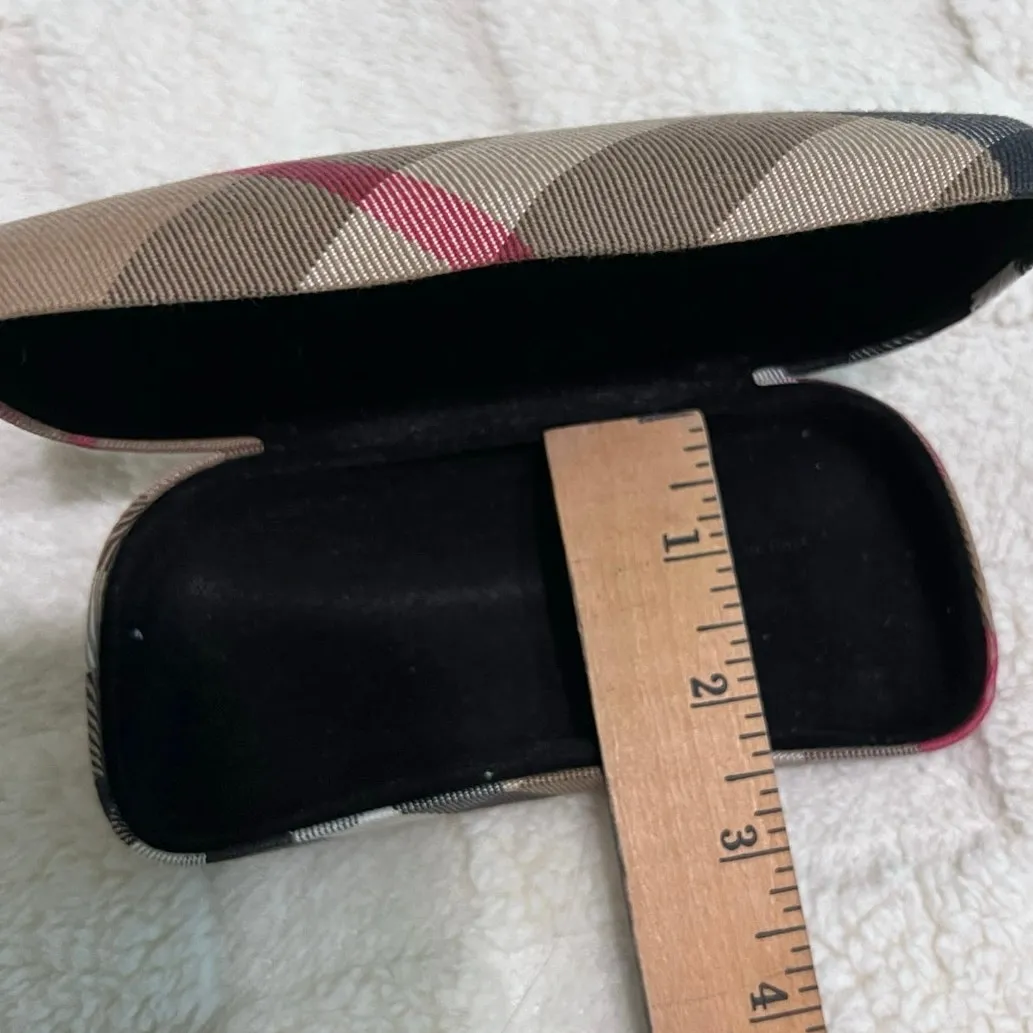 BURBERRY Plaid Classic Clam Shell Sunglasses Case - Image 4