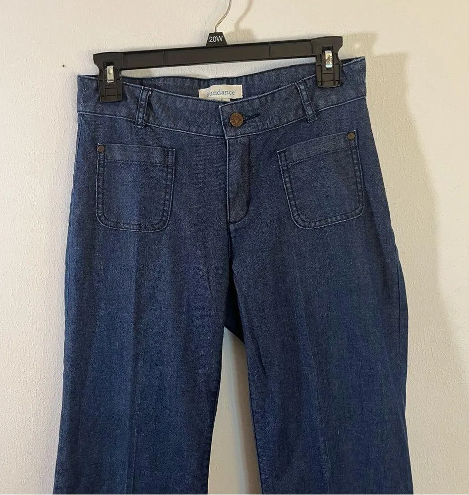Sundance Jeans Bridget Boot Sea Cliff Medium Wash Denim in Sz 2 EUC 70s Look - Image 4