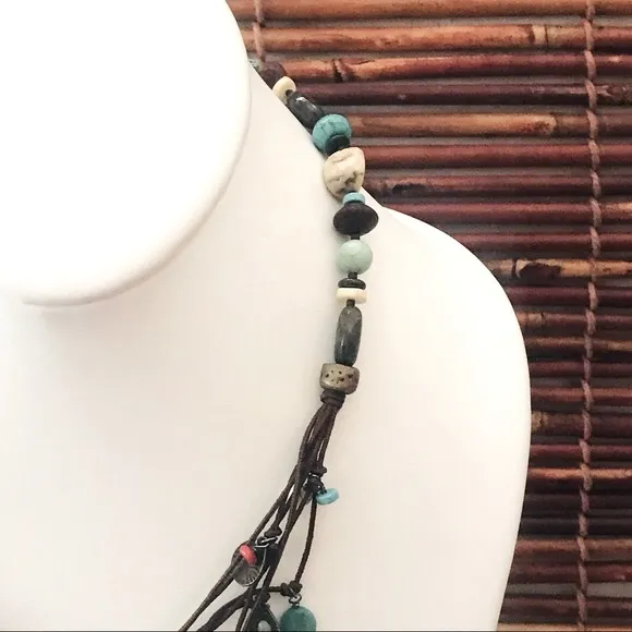 Silpada Leather Cord & Stone Necklace - Image 7