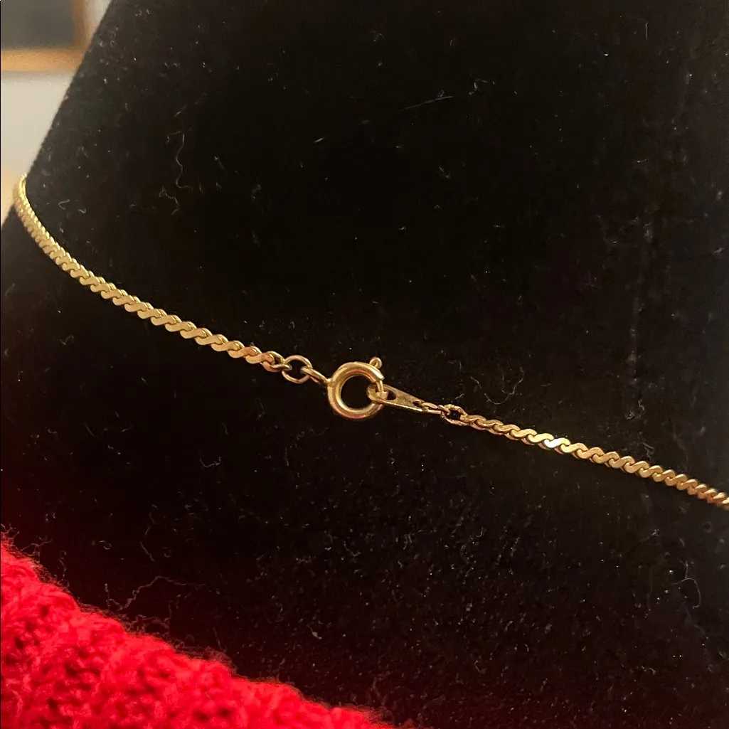 Gold Umbrella and Boot Pendant Necklace - Image 5