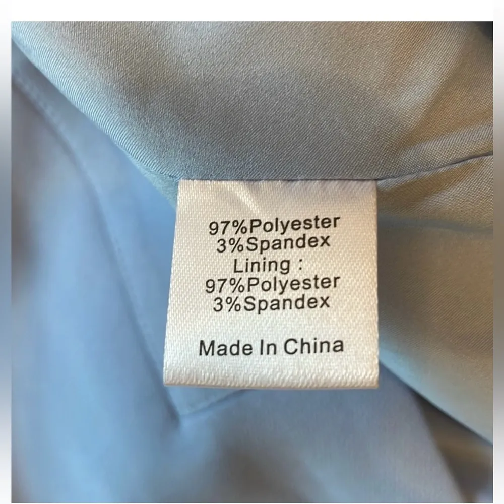 Tuckernuck Gracie wrap blazer jacket Ladies size large Cornflower blue - Image 7