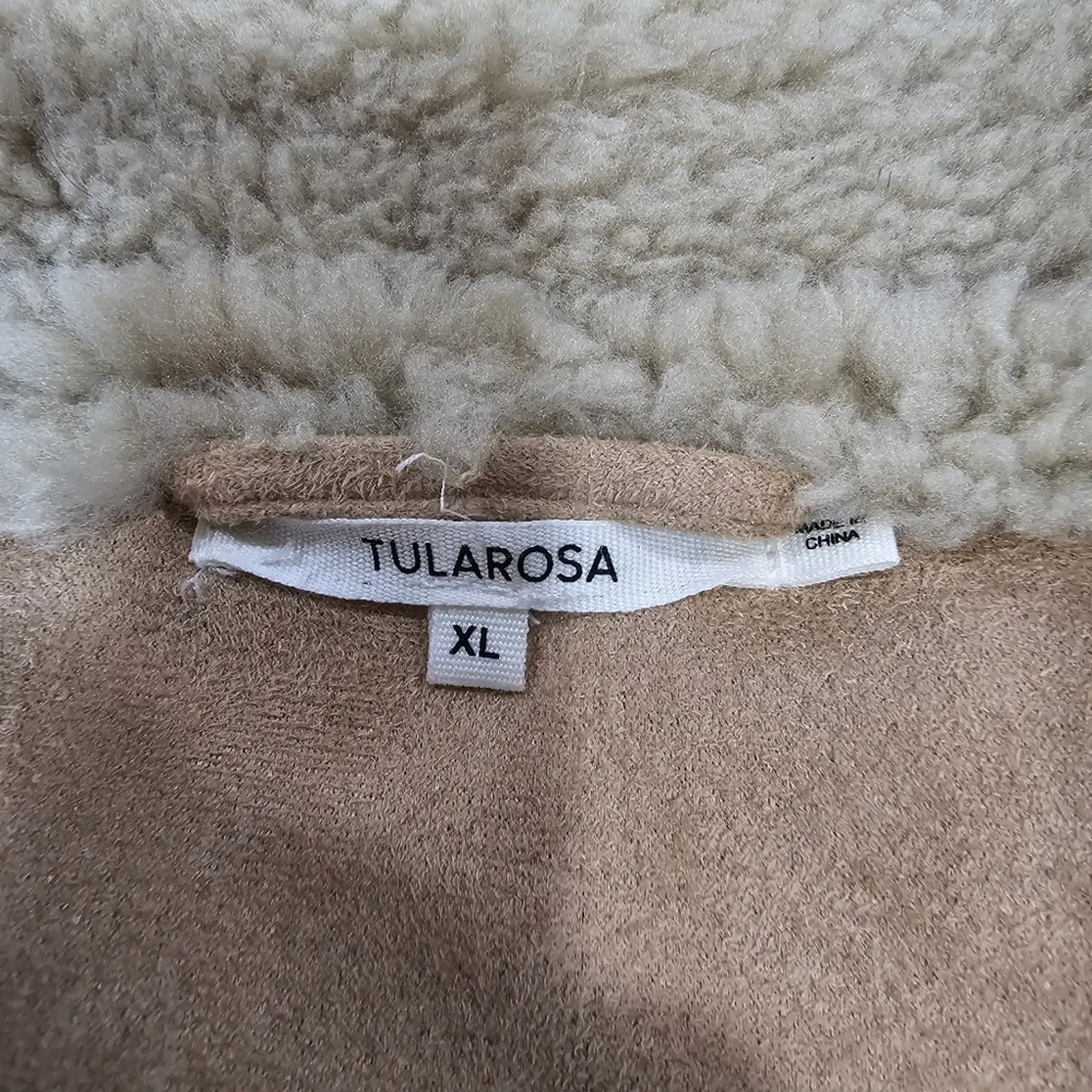 Tularosa Griffin Sherpa Coat in Mahogany XL - Image 6