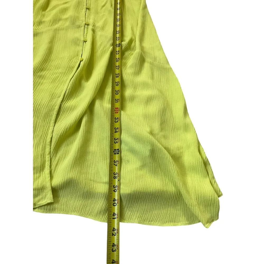 Cupshe Yellow Green Cover Up Midi Dress Women Size Medium NWT | 42-65 - Image 6