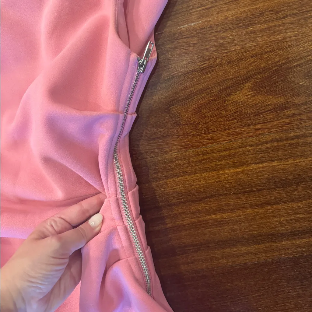 MISHA Alaska Midi Dress Pink - Image 5