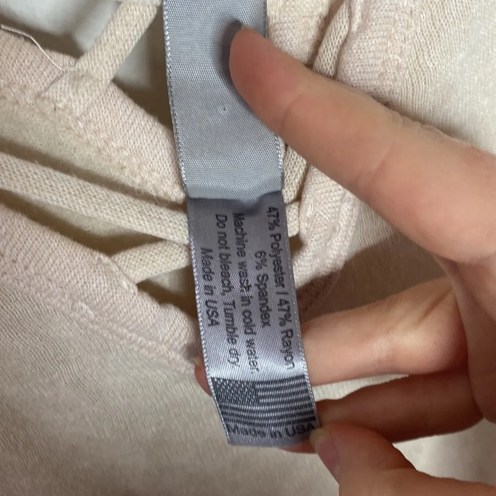 Go Couture criss cross v neck bell sleeve tunic in beige size S - Image 11