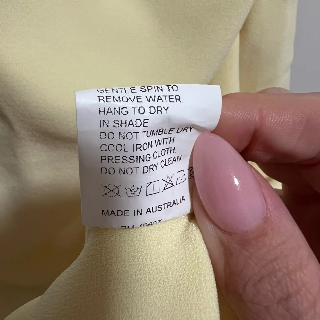 Bec + Bridge Karina Tuck Midi Dress In Butter Yellow - Image 11