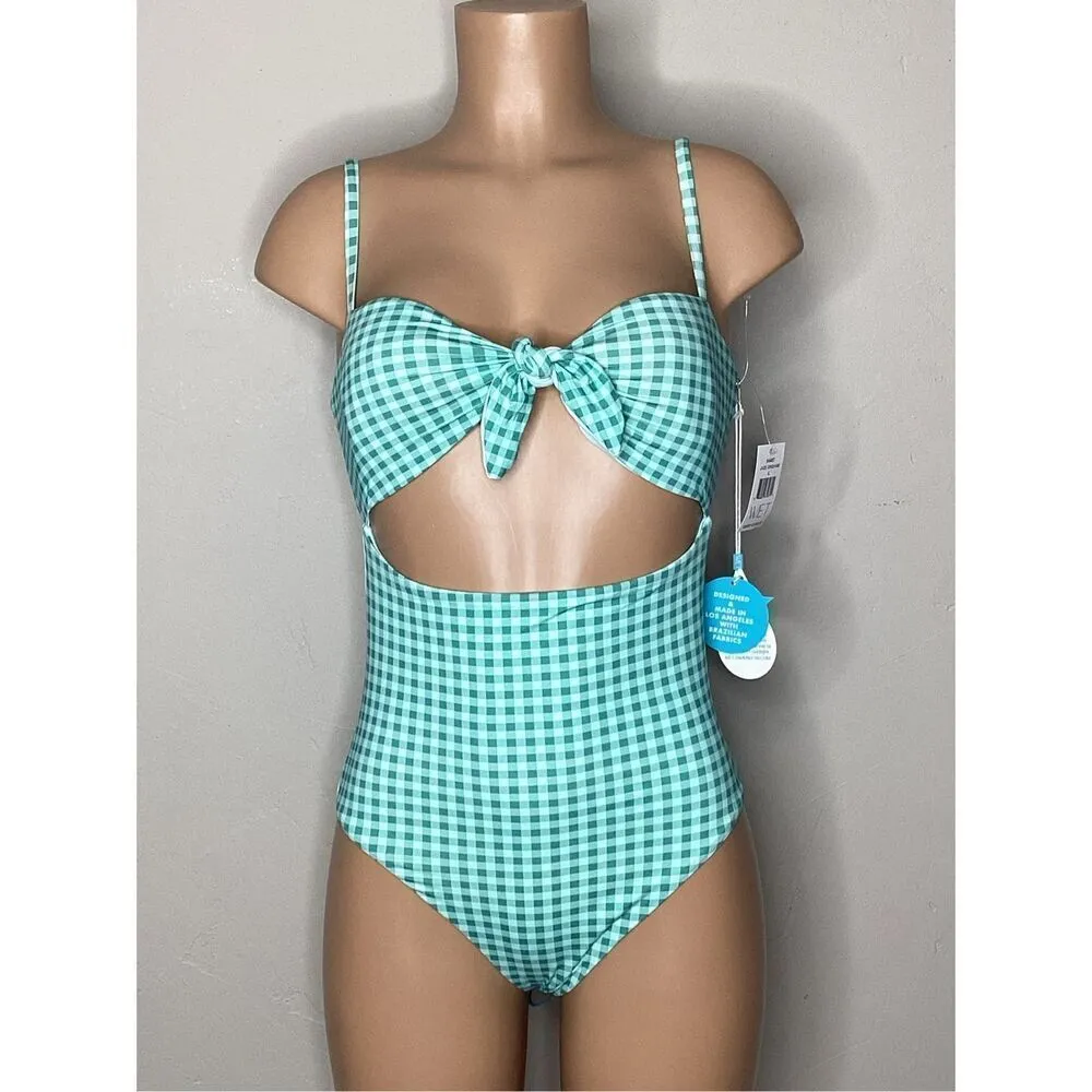 New. WET brand gingham swimsuit. Small. Retails $168 - Image 5