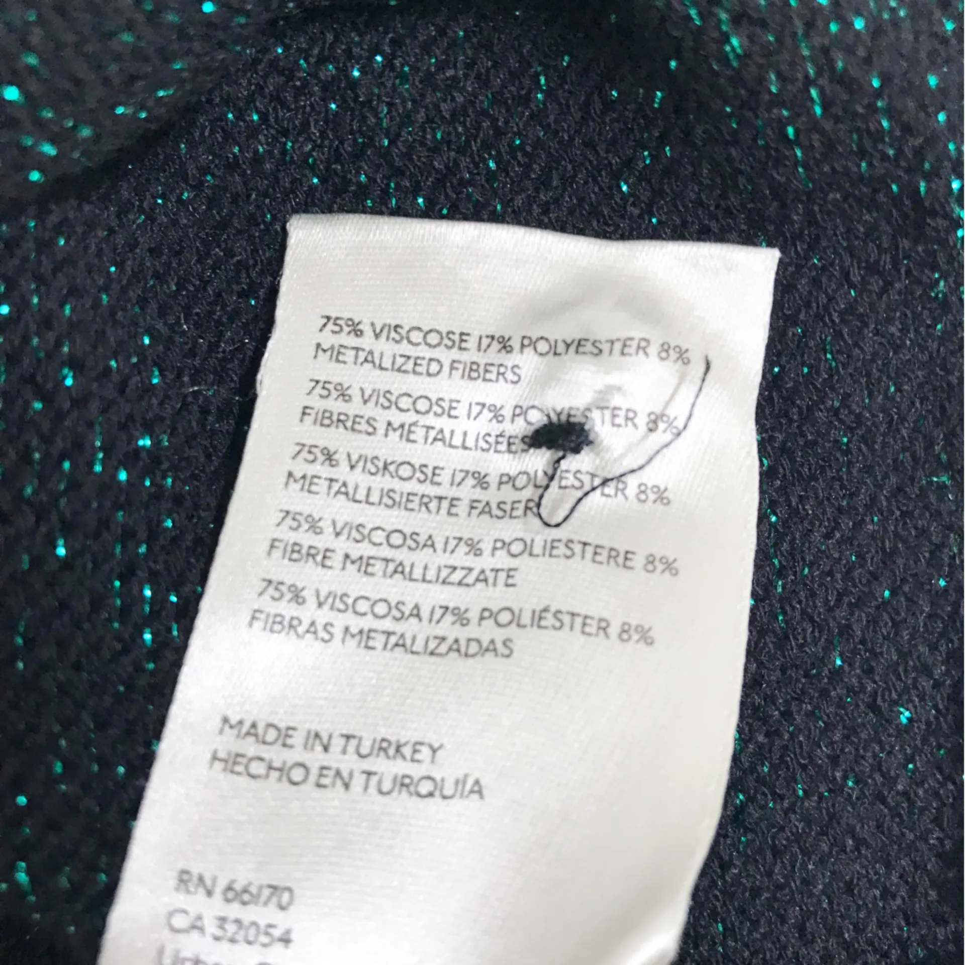 FREE PEOPLE Emmaline Metallic Green Cardigan Long Sleeve‎ Goth Dark Romantic XS - Image 13