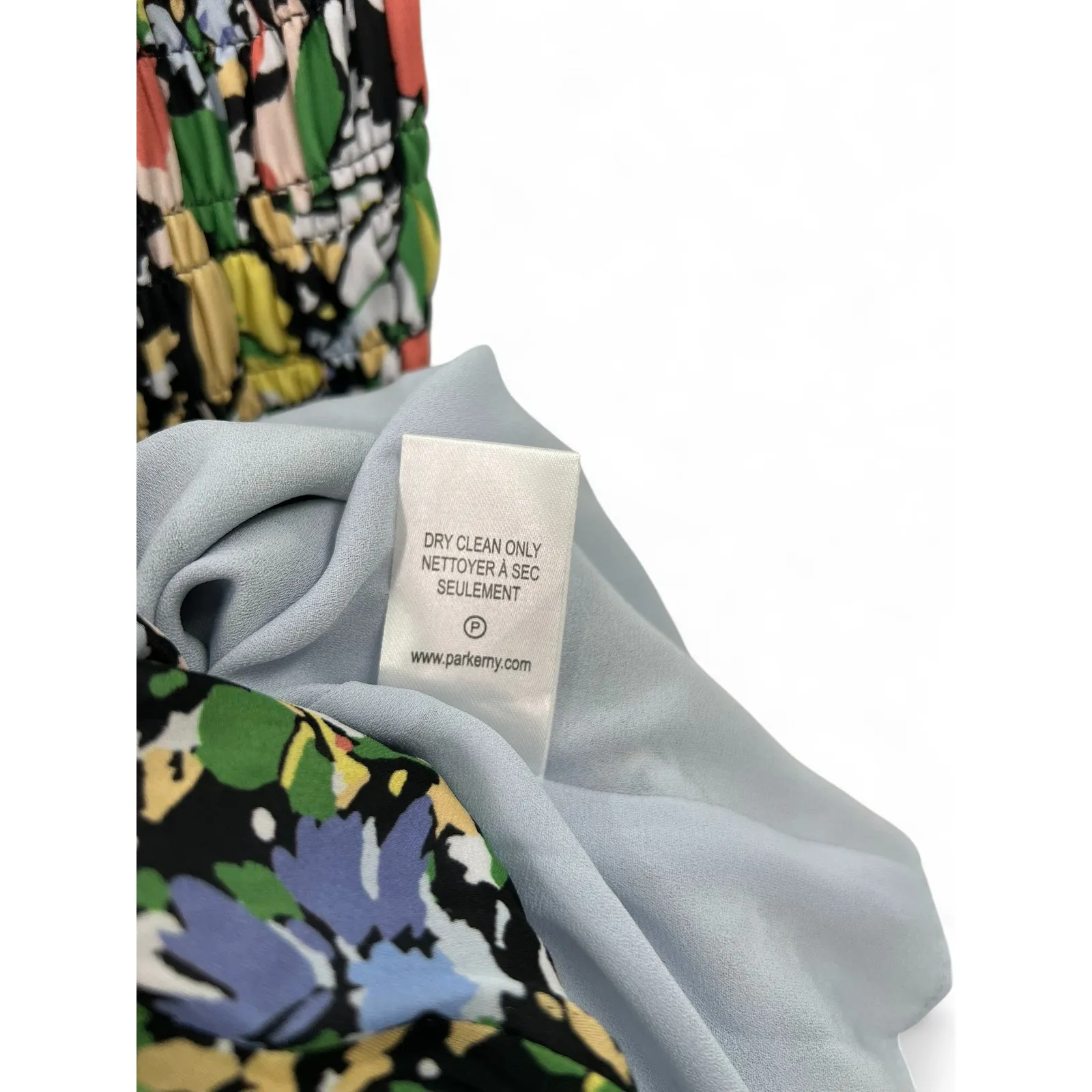 Parker  XXS  Melody Dark Floral Back-Cutout Dress Midi Sleeveless Ruffle Womens - Image 7