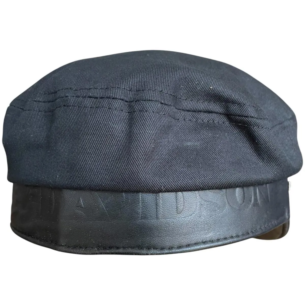 Harley Davidson Sunset Biker Cap Studded Cabbie Hat Black Women's Size Medium - Image 3