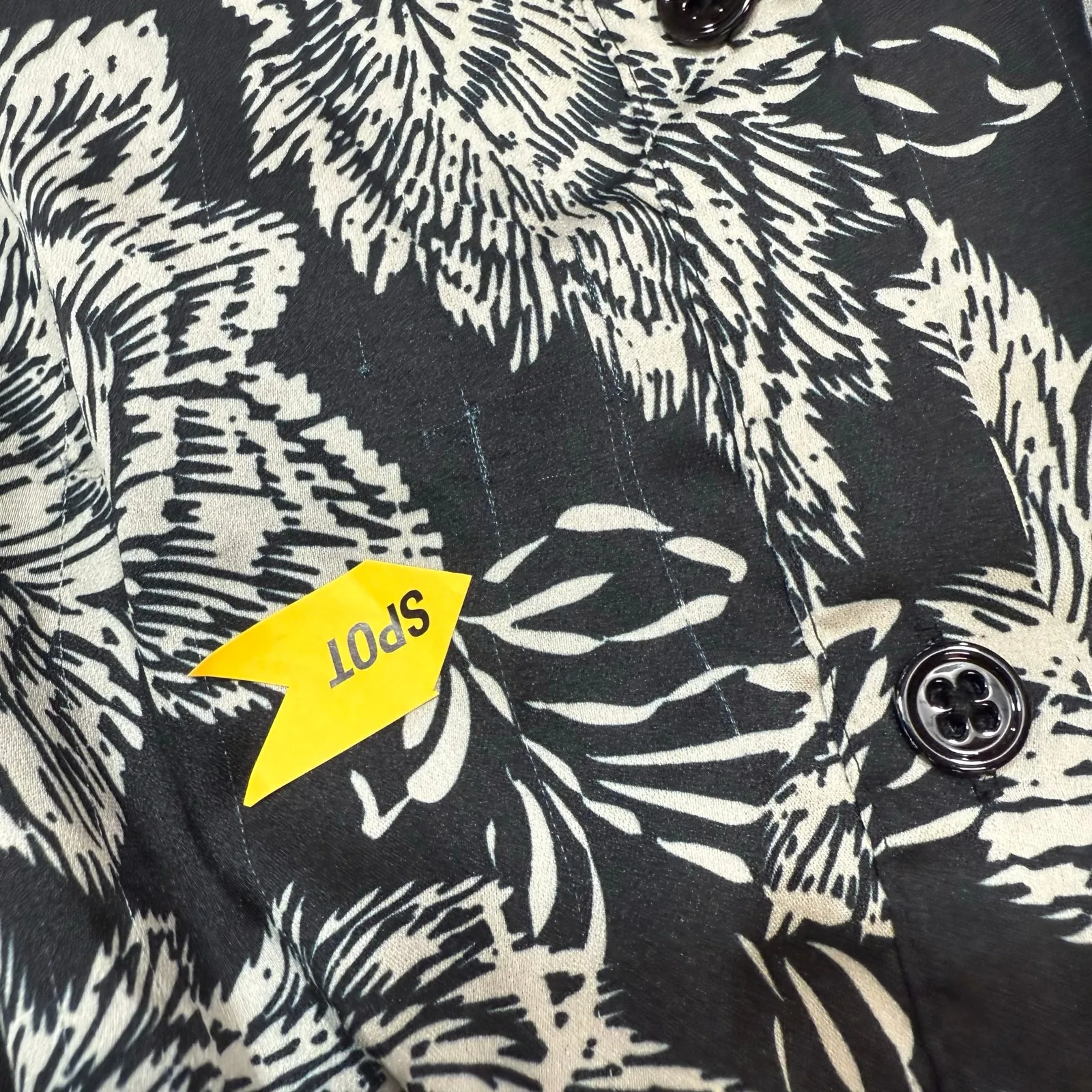 Shoshanna Black&White  Essie Dress tie waist Size 8 - Image 3