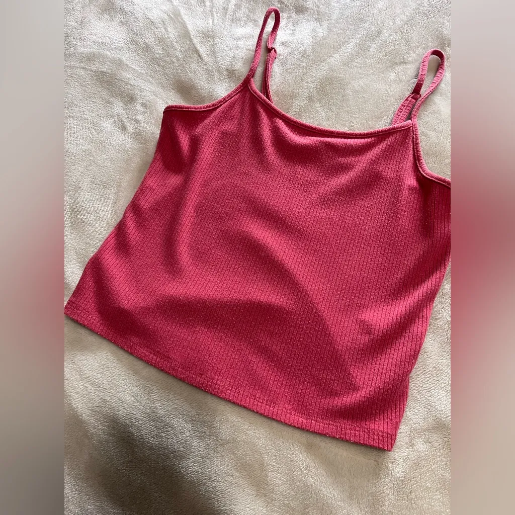 AMERICAN EAGLE Soft Stretch Mauve Ribbed Women’s Tank Top Sz XS EUC - Image 2