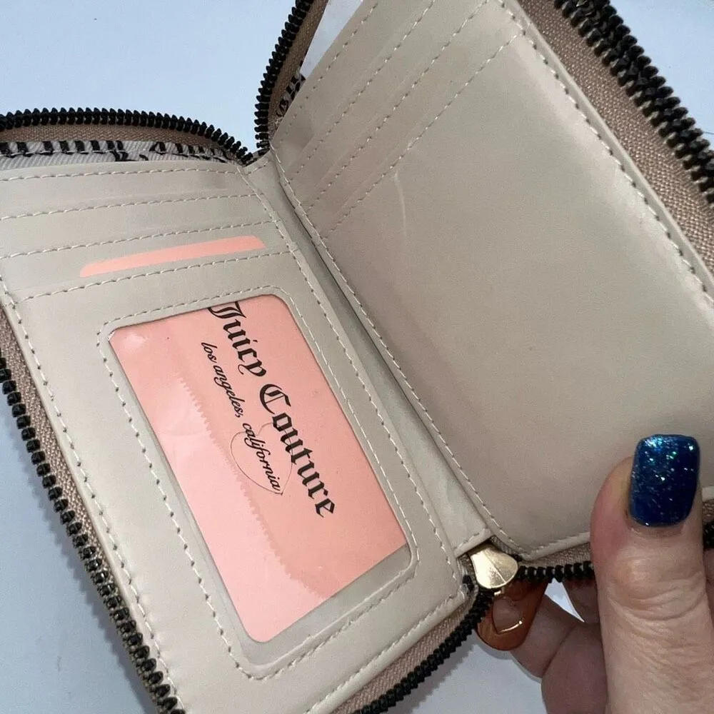 Juicy Couture Double Zip Bifold Beige Wallet - Image 6