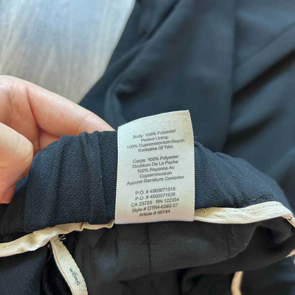 Aritzia Wilfred Darontal Cropped Crepe Dress Pant Trousers in Black Size 6 - Image 6