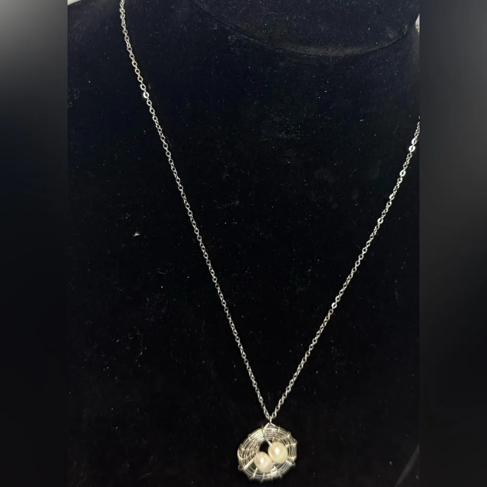Nest Necklace With 2 Eggs. NWOT - Image 2